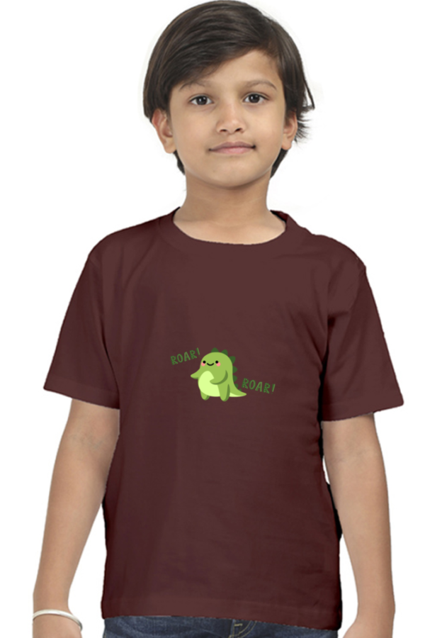 Roar Roar Witty Dino – Round Neck Classic T Shirt (Boys – 0 to 5 Years)