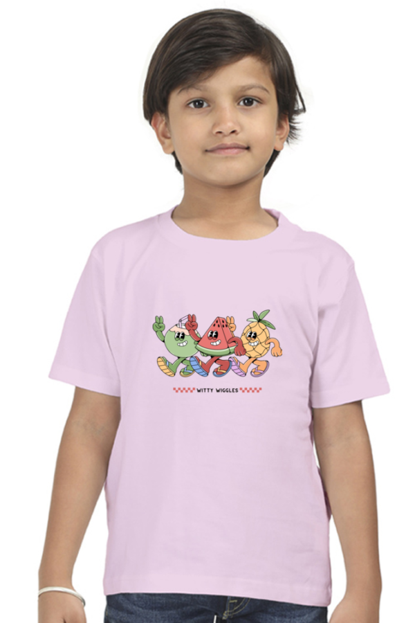 Happy Bunch Witty Wiggles – Round Neck Classic T Shirt (Boys – 0 to 5 Years)