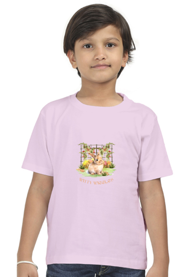 Rabbit Bunny Witty Wiggles – Round Neck Classic T Shirt (Boys – 0 to 5 Years)