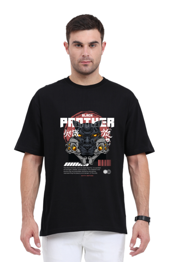 Witty Wefting Black Panther Unisex Oversized Classic T Shirt