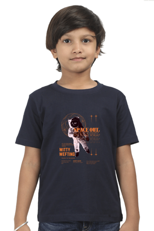 Witty Wiggles Astro Space Magazine – Round Neck Classic T Shirt (Boys – 0 to 5 Years)