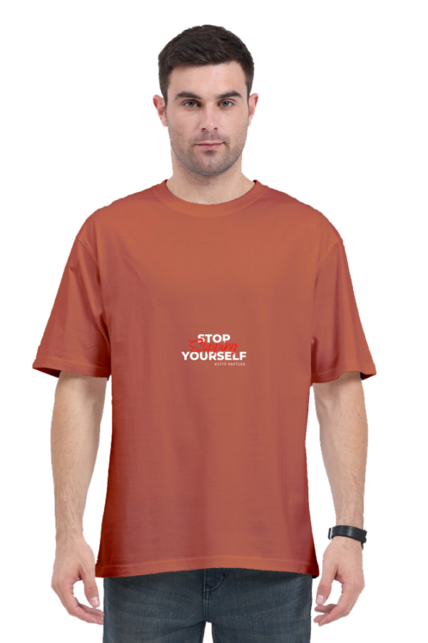 Witty Wefting Stop Stopping Yourself Unisex Oversized Classic T Shirt