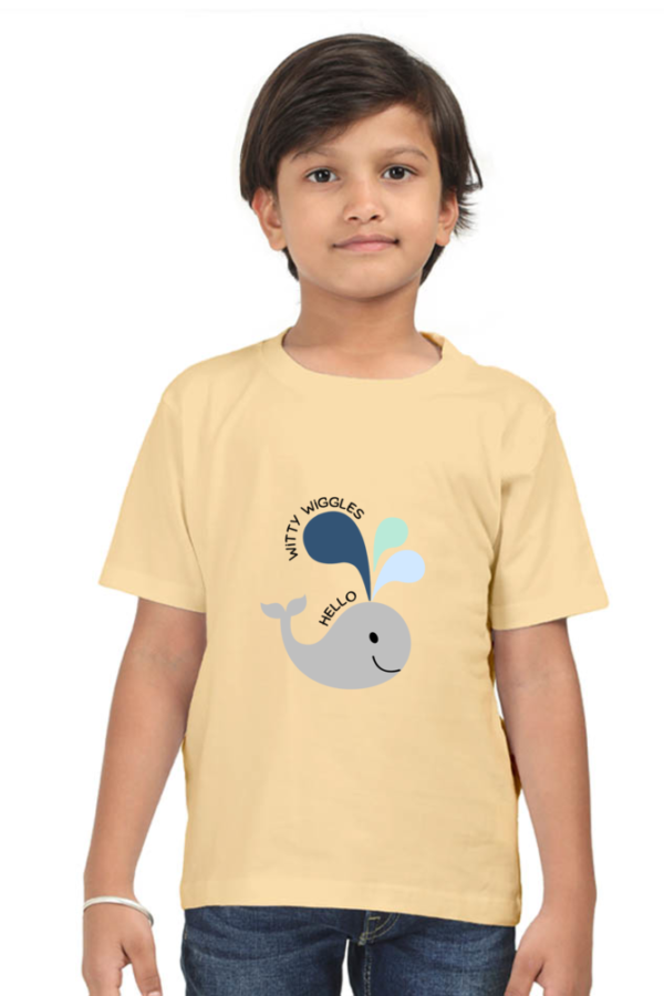 Witty Wiggles Ocean Vibes – Round Neck Classic T Shirt (Boys – 0 to 5 Years)