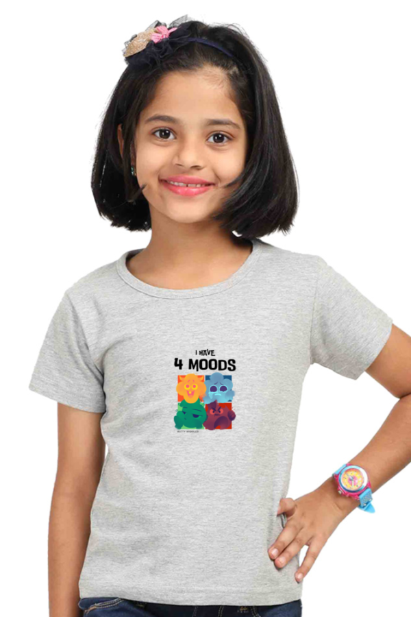 Witty Wiggles Moods – Round Neck Classic T Shirt (Girls – 0 to 5 Years)