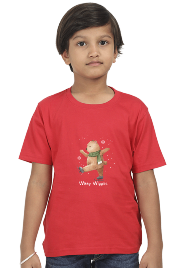 Witty Wiggles Grandpa Bear – Round Neck Classic T Shirt (Boys – 0 to 5 Years)