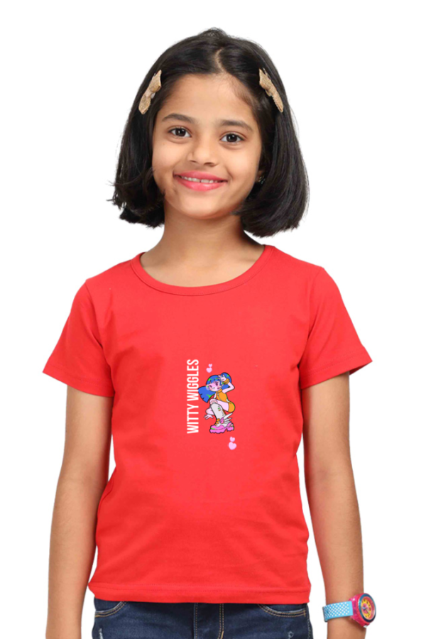 Witty Wiggles HiFi – Round Neck Classic T Shirt (Girls – 0 to 5 Years)