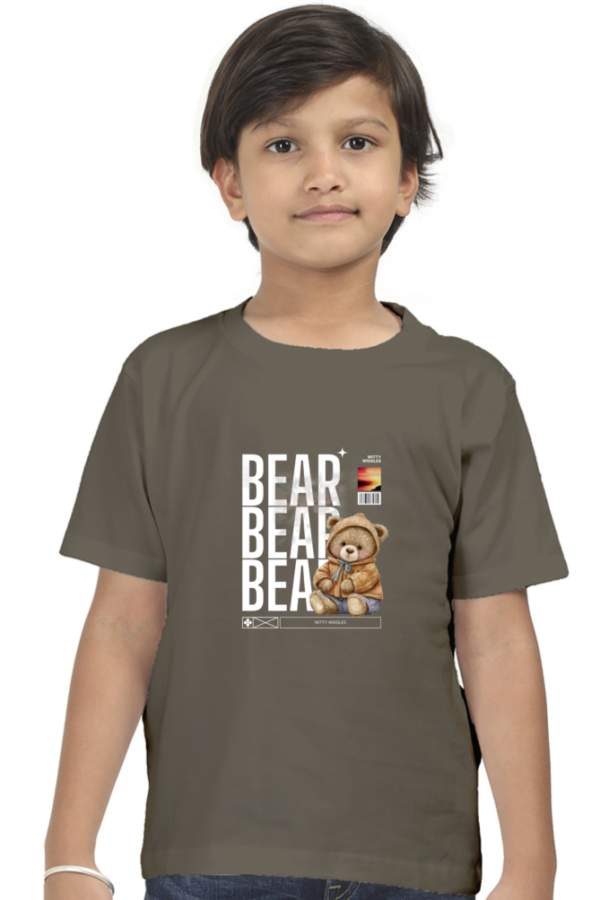 Witty Wiggles Super Bear – Round Neck Classic T Shirt (Boys – 0 to 5 Years)