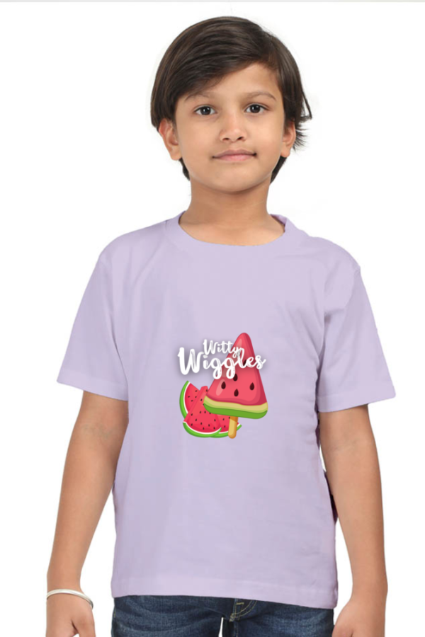 Witty Wiggles Watermelon Slices – Round Neck Classic T Shirt (Boys – 6 to 13 Years)