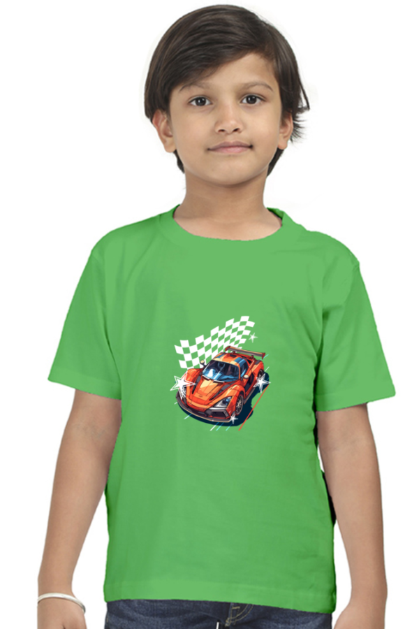 Witty Wiggles Vintage Cars – Round Neck Classic T Shirt (Boys – 6 to 13 Years)