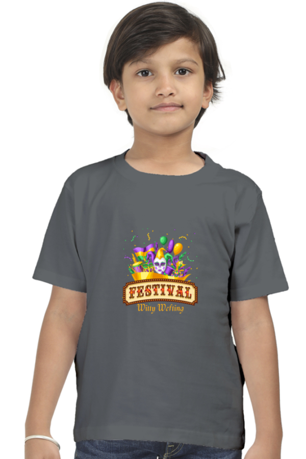 Witty Wiggles Festive – Round Neck Classic T Shirt (Boys – 6 to 13 Years)