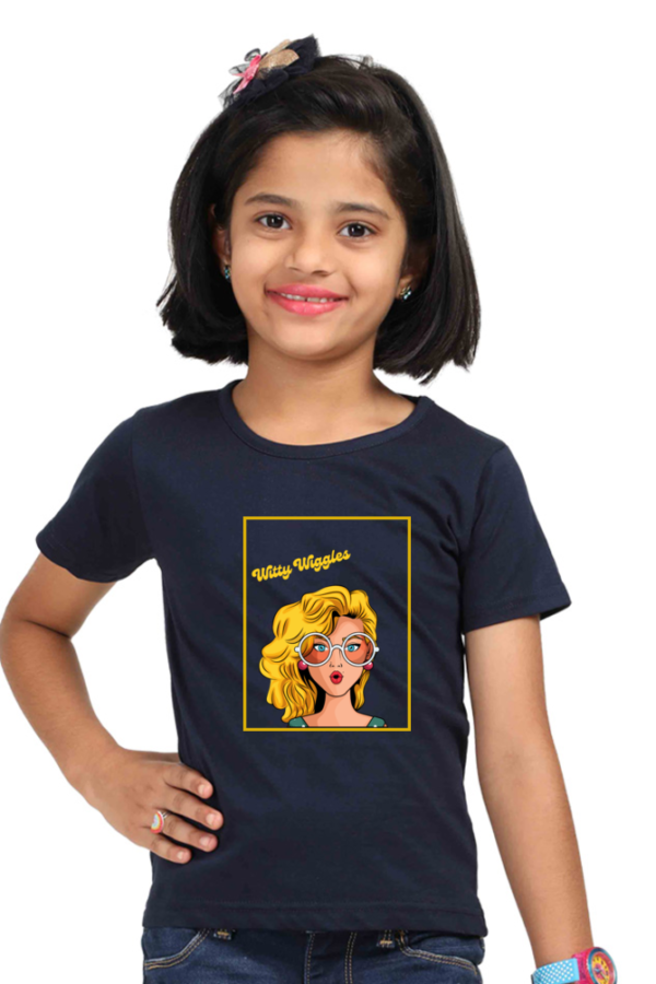 Witty Wiggles Brave Girl – Round Neck Classic T Shirt (Girls – 6 to 11 Years)