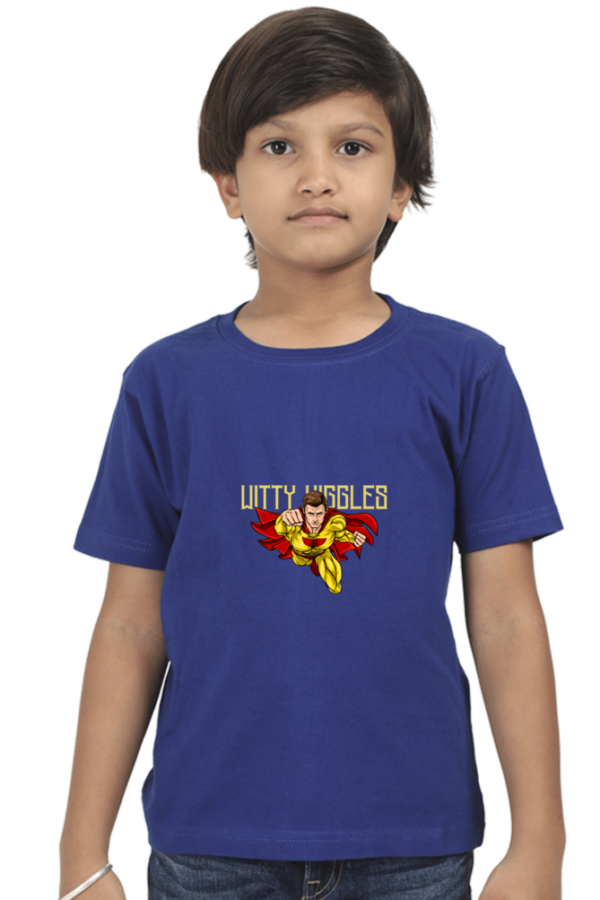 Witty Wiggles New Super Boy – Round Neck Classic T Shirt (Boys – 6 to 13 Years)