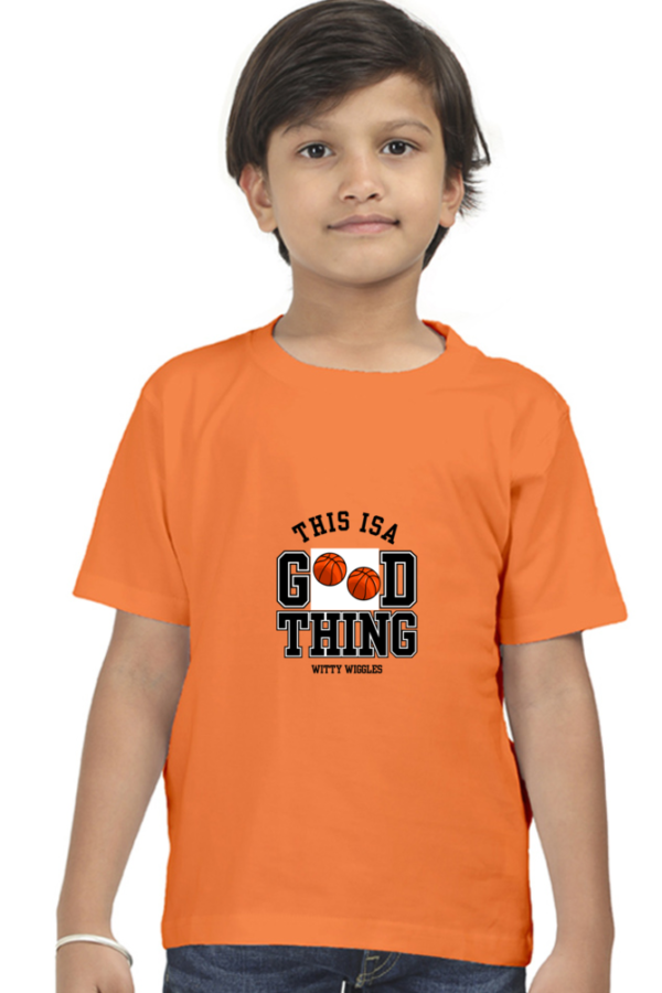 Witty Wiggles This is a Good Thing – Round Neck Classic T Shirt (Boys – 6 to 13 Years)
