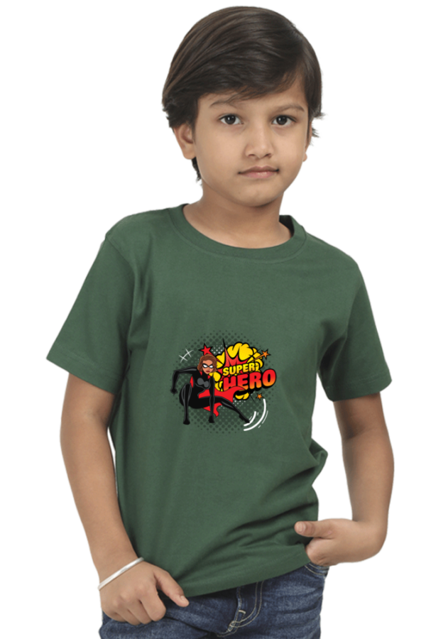 Witty Wiggles I am a Super Hero – Round Neck Classic T Shirt (Girls – 6 to 13 Years)