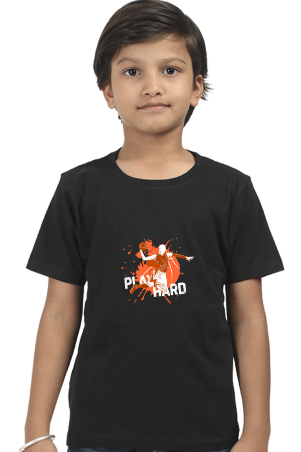 Witty Wiggles Play Hard – Round Neck Classic T Shirt (Boys – 6 to 13 Years)