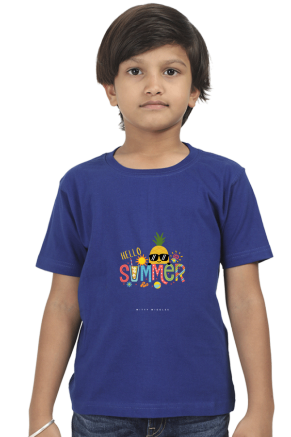 Witty Wiggles Hello Summer – Round Neck Classic T Shirt (Boys – 6 to 13 Years)