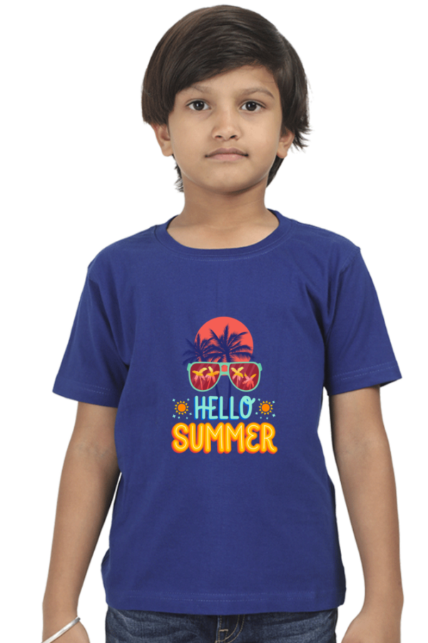 Witty Wiggles Hello Again Summer – Round Neck Classic T Shirt (Boys – 6 to 13 Years)
