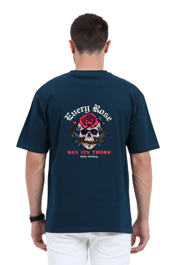 Witty Wefting Retro Rose Unisex Oversized Classic T Shirt